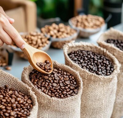 Coffee beans roasting in Sonofresco roaster showing light to dark color transition